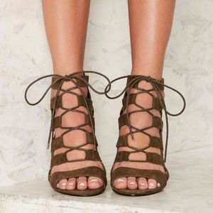 Siren Suede Heel - Size 8